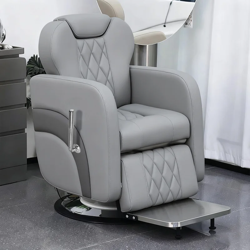 High Quality Specialty Barber Chair Luxury Reclining Italian Ergonomic Barber Chair Nordic Chaise Coiffeuse Hair Furniture