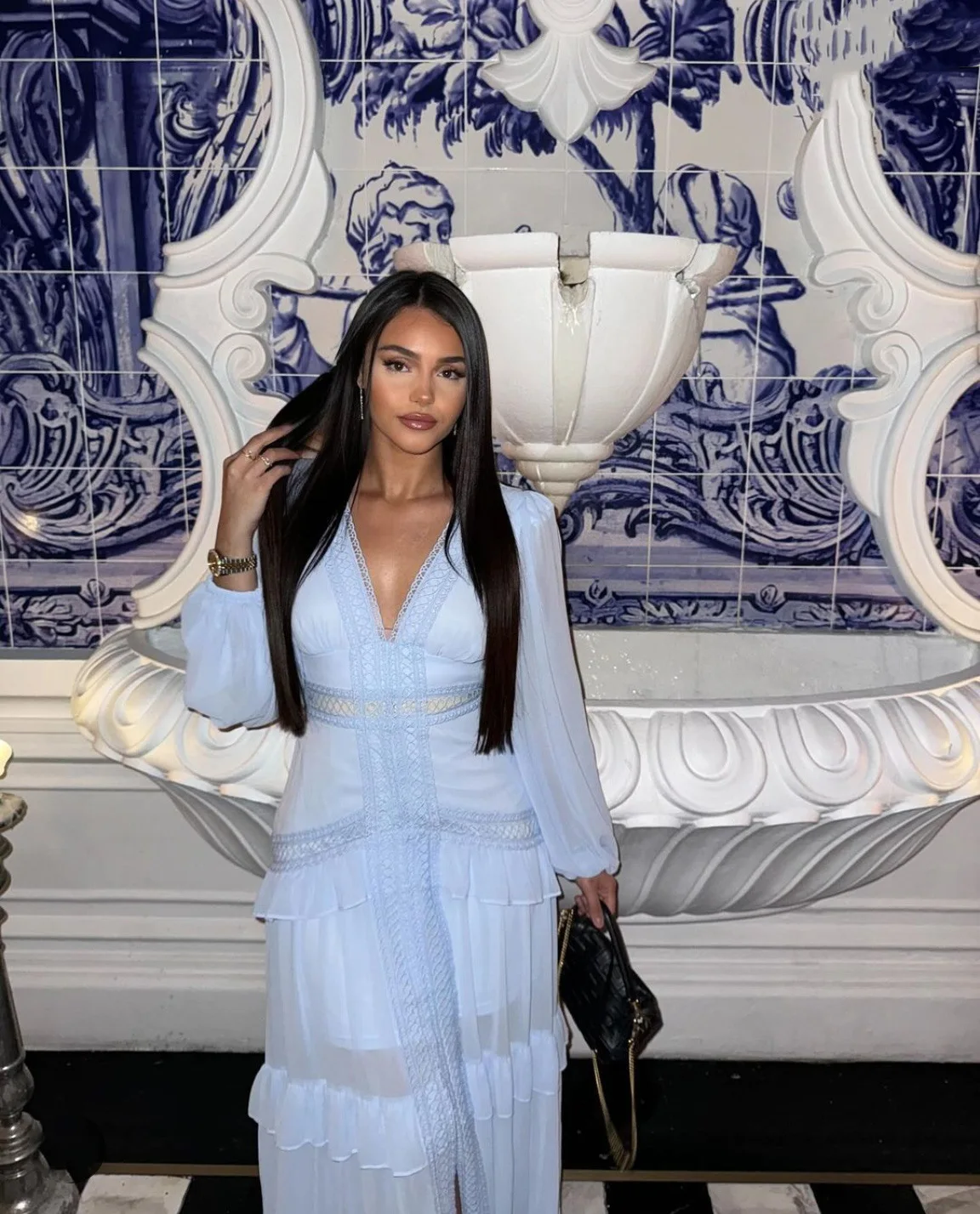 Vestido de lujo de manga larga para mujer, vestidos de noche con volantes, bata elegante para invitados de boda, verde, azul, morado, nuevo cóctel de verano 2025