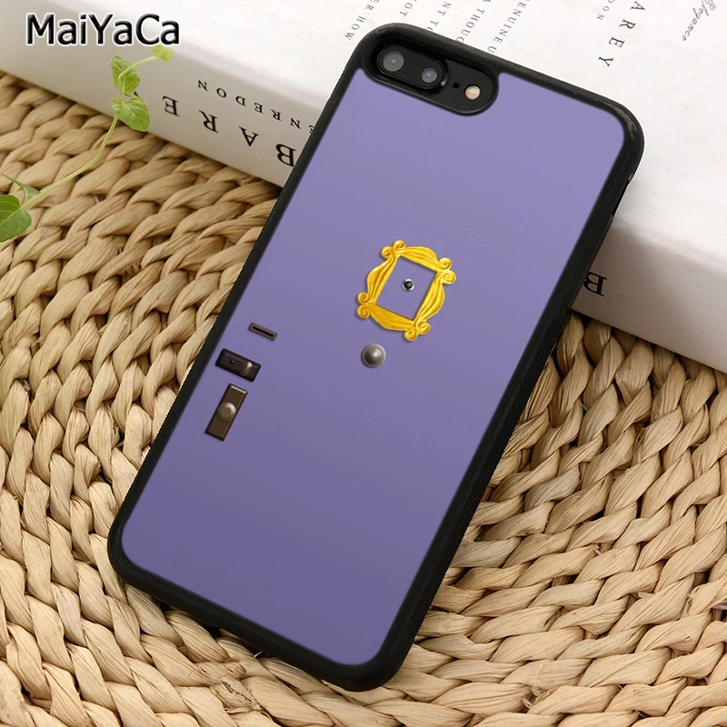 MaiYaCa friends monica purple door Phone Case For iPhone 16 15 14 plus 11 12 13 Pro  XR XS Max coque Cover Shell