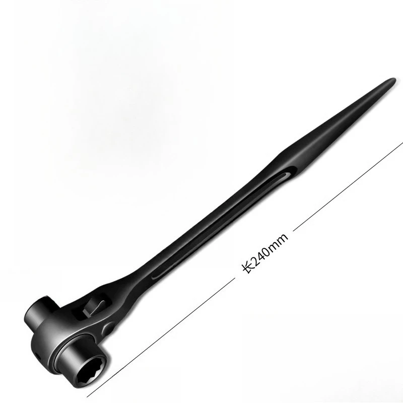 Manual Pointed Tail Ratchet Wrench Quick Socket Tool