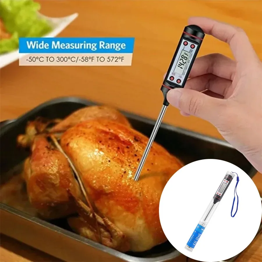 1.5v Meat Thermometer Kitchen Digital Cooking Food Probe Electronic Bbq Cooking Tools Temperature Meter Gauge Tool Kitchen Tools