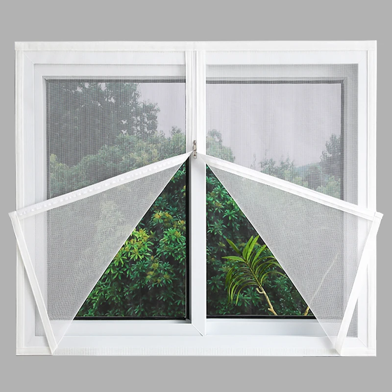 

Household Self-adhesive zipper mosquito net,Custom size，mosquito net for window screen，tulle for windows，door curtain，summer net