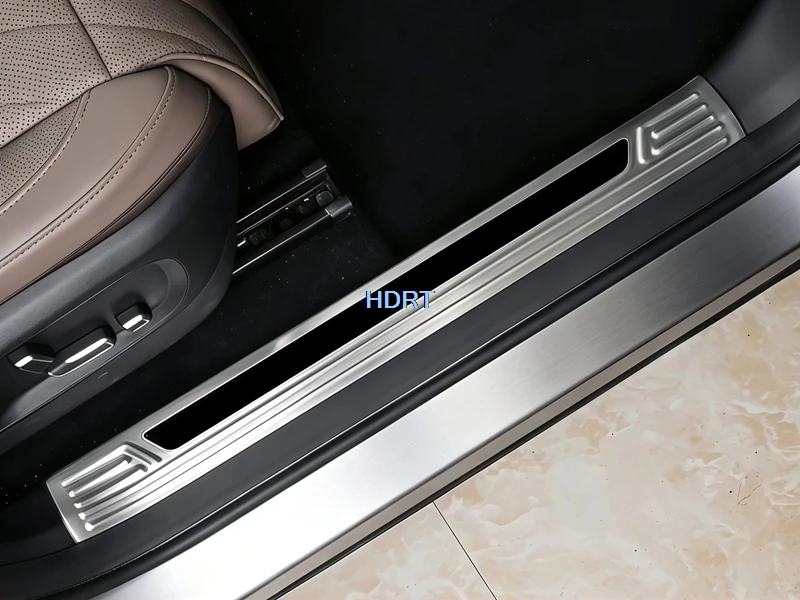 Car Styling Tail Boot Plate Rear Trunk Guard Cover For Chery Tiggo 7L/Omoda 7 C7 2026 + Door Sill Welcome Pedal Threshold Scuff