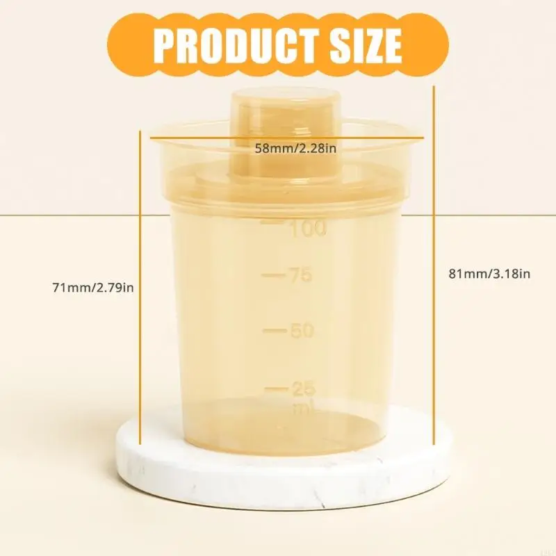 علبة حاوية بودرة الأطفال قابلة للتكديس لتوفير المساحة وصندوق منظم لمسحوق الحليب وصندوق الحبوب الأساسي الآمن 425F