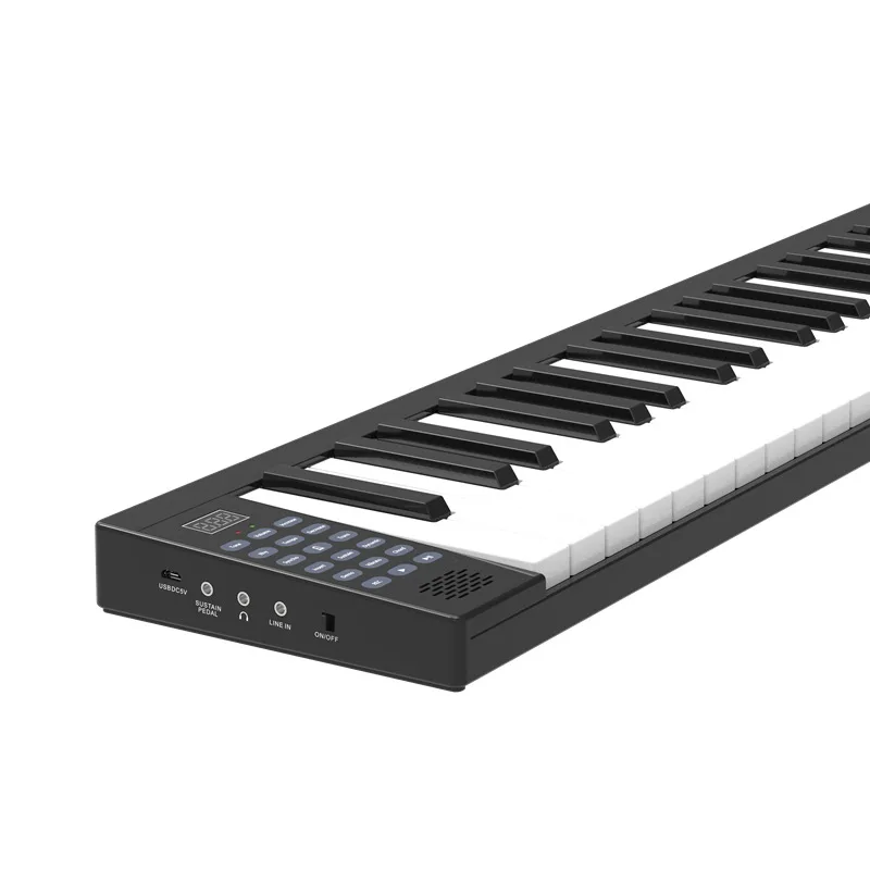 Portable folding piano 88-key electronic piano splicing hand-rolled electronic piano musical instrument