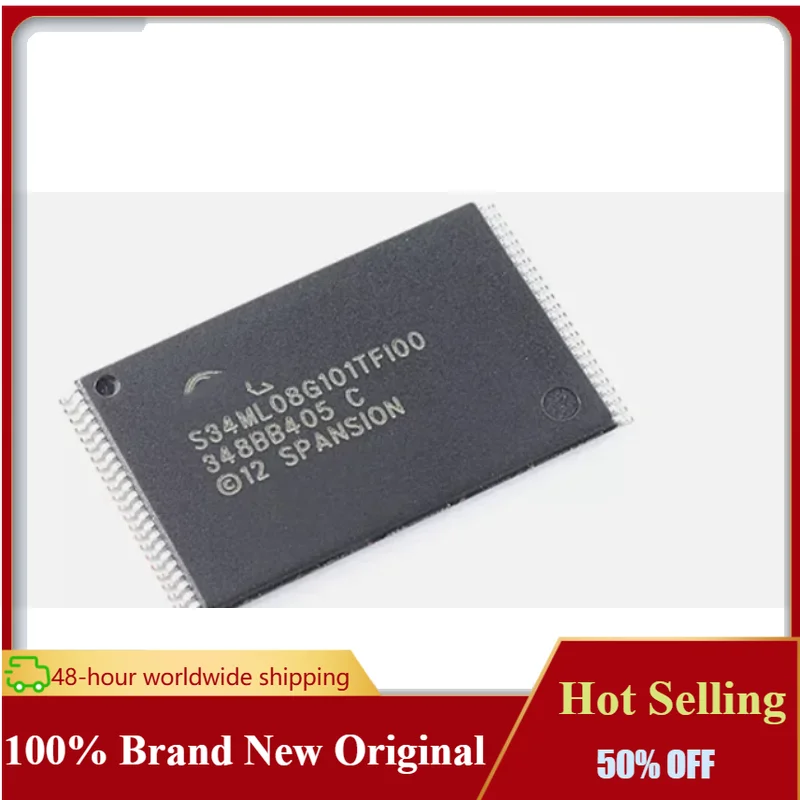 3-10PCS S34ML08G101TFI00 TSOP48 Flash NAND Memory IC Chip Brand New Original Genuine Spot