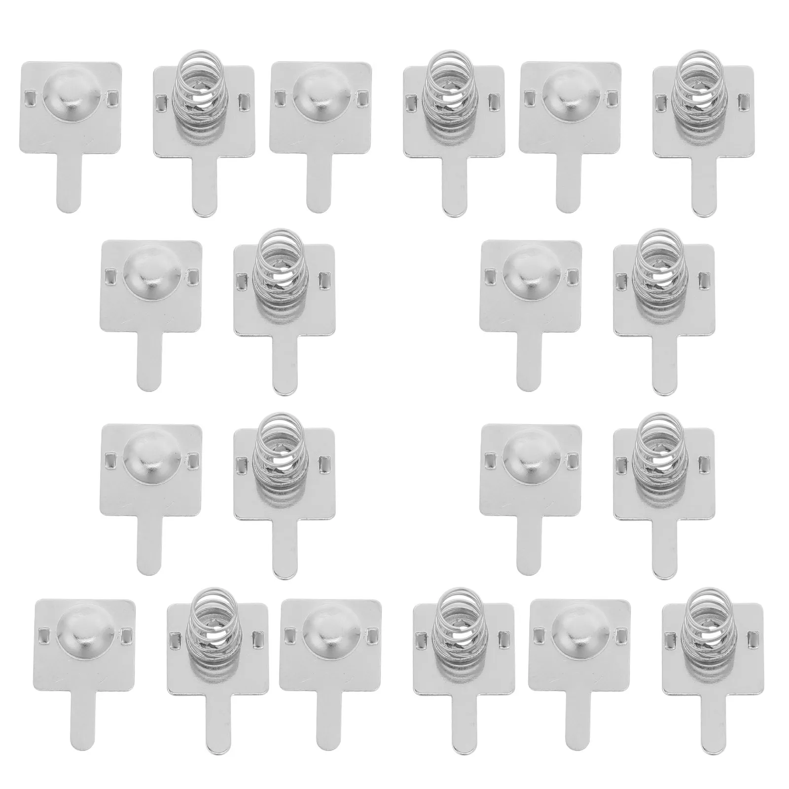 20Pcs Battery Spring Contacts Steel Nickel Plated Battery Terminal Plates High Elasticity for Aa Cell Flashlight Remote Control