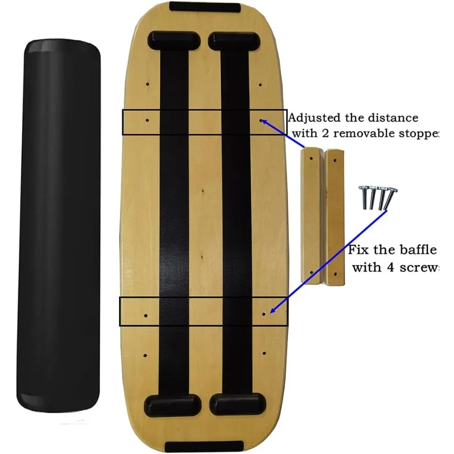 مدرب ركوب الأمواج مع سدادات قابلة للتعديل لتعزيز الاستقرار وتدريبات القوة الأساسية مثالي لركوب الأمواج على الجليد #3