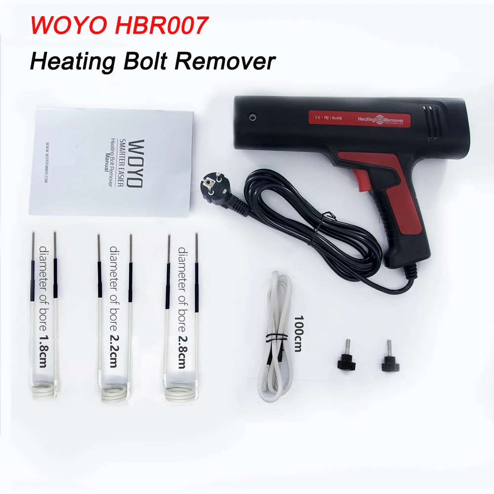 WOYO HBR007 Heating Bolt Remover 110V/220V Handheld Small Induction Heater Reduce Safety Hazards Rusty Screw Removal Tool