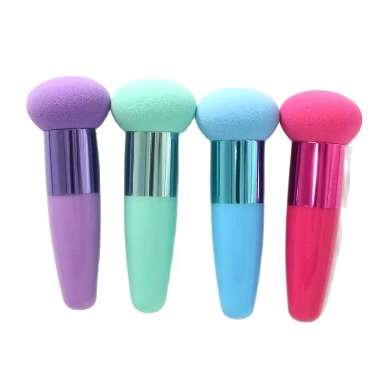 Neue Liebenswert Pilz kopf Make-Up Pinsel Powder Puff Schönheit Kosmetische Schwamm Mit Griff Frauen Fashion Professional Make-Up-Tools