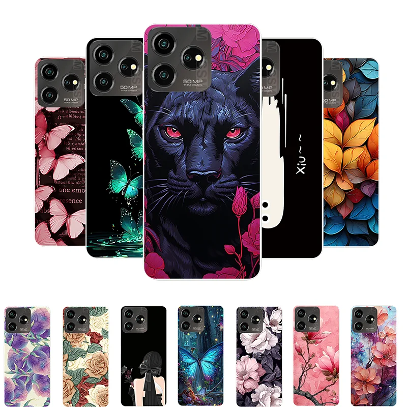 

For ZTE Axon 50 Lite Case 8050 Animal Soft TPU Protective Silicone Case for ZTE Axon 50 Lite Back Cover Axon50Lite Phone Case