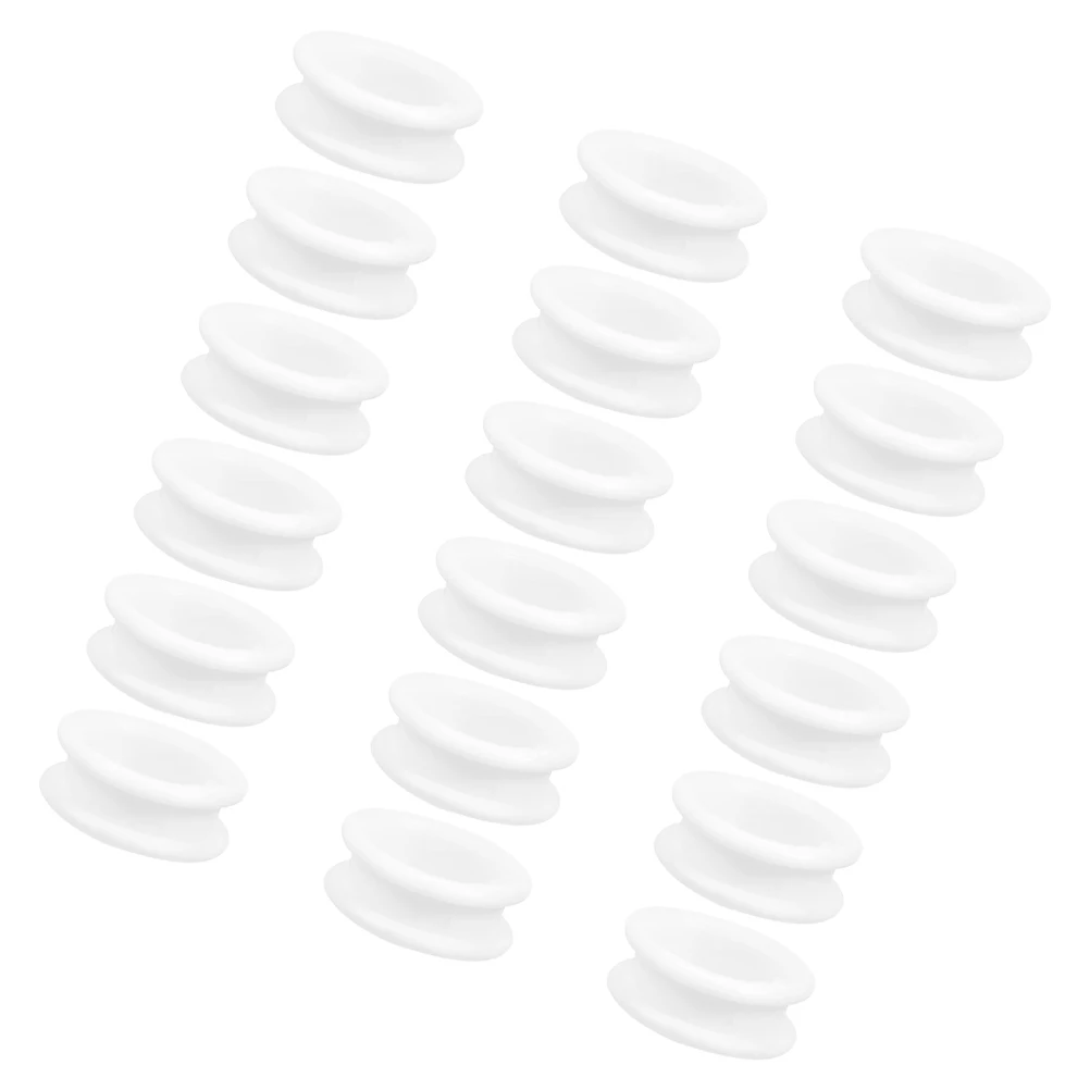 

18Pcs Silicone Ring Grips for Scissors Comfortable Finger Protectors Hairdressing Dog Grooming Shear Inserts Reusable Thumb