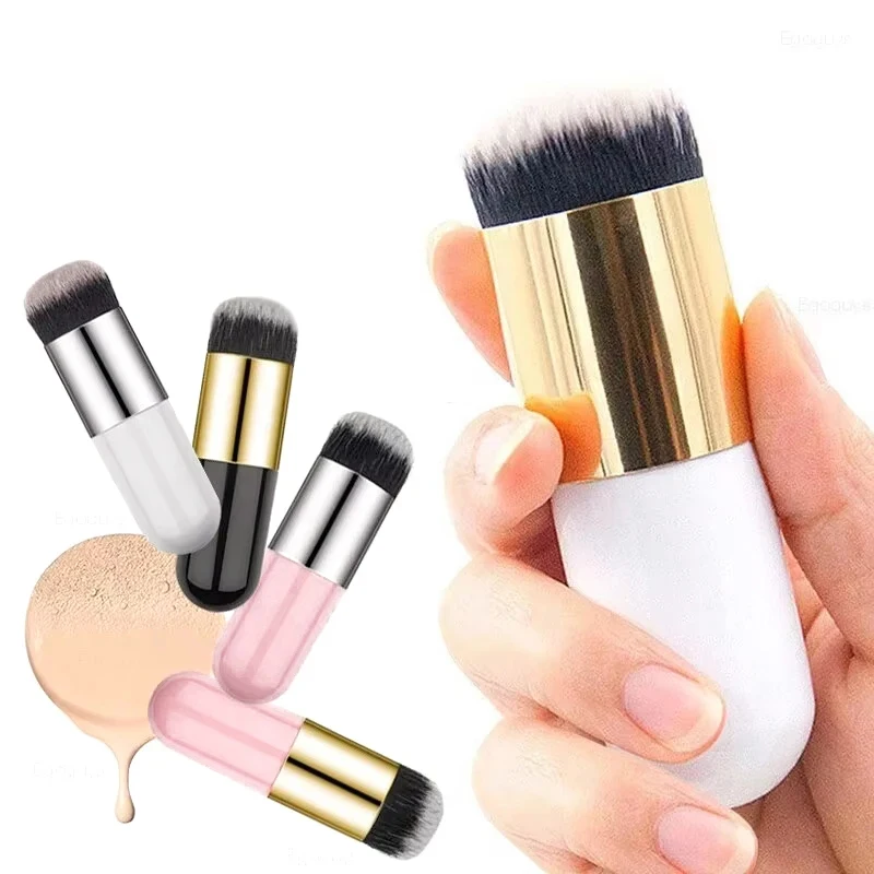 New Chubby Pier Foundation Brush Flat Cream Makeup Brushes Professional Cosmetic Make-up Brush
