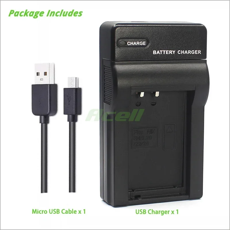 EN-EL20 USB Charger for Blackmagic Pocket Cinema Camera BMPCC Camera