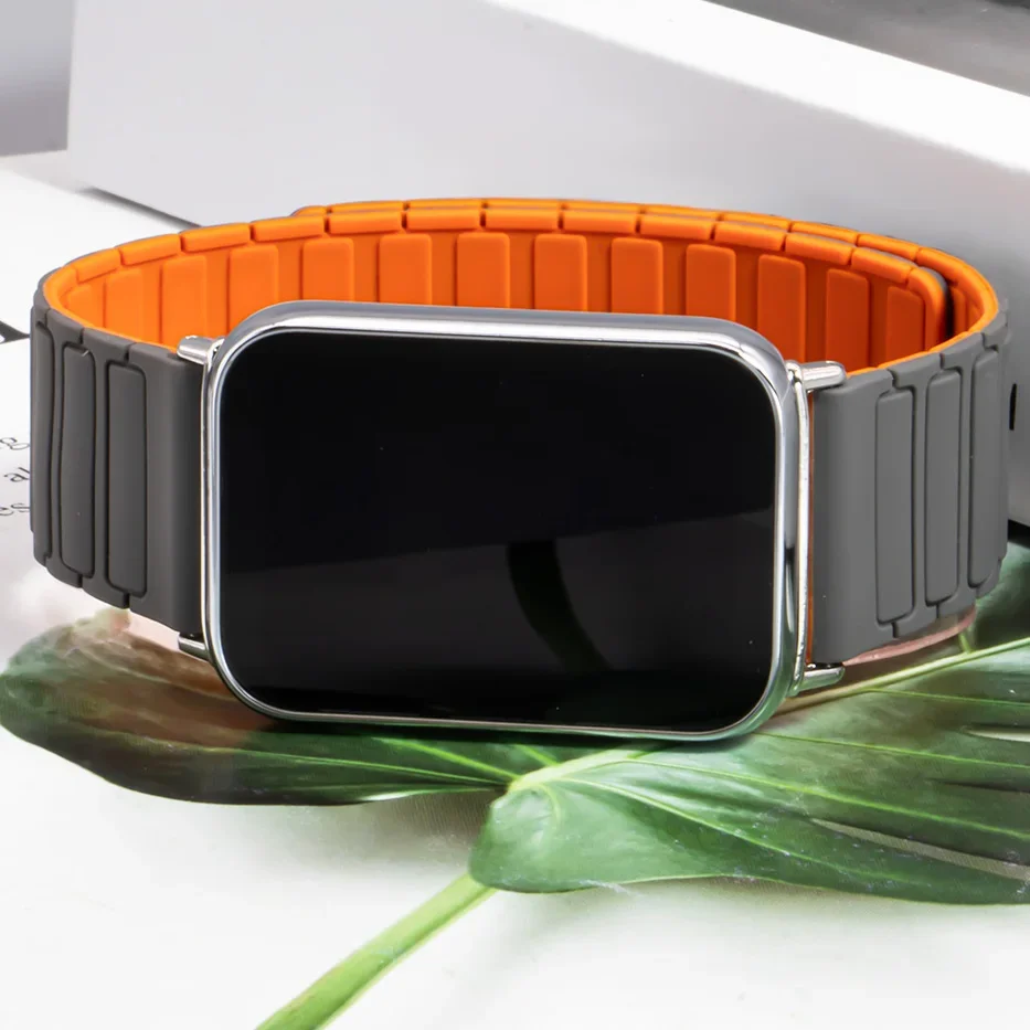 Silicone Magnetic Strap for Redmi Watch 4/5 Loop Band Bracelet for Xiaomi Mi Band 8 Pro/9 Pro Replacement Wristband Accessories