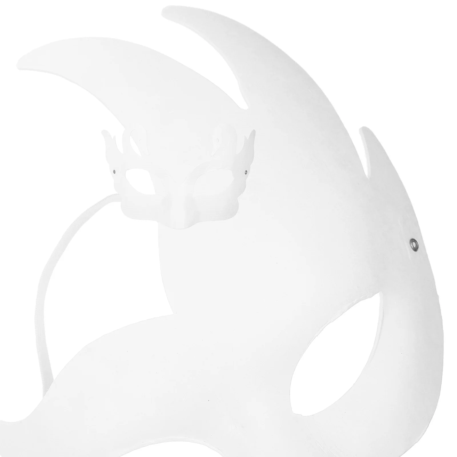 

9Pcs Blank Paper Masks White DIY Paintable Face Masks for Halloween Party Masquerade Supplies DIY Paper Mask Masquerade Prop