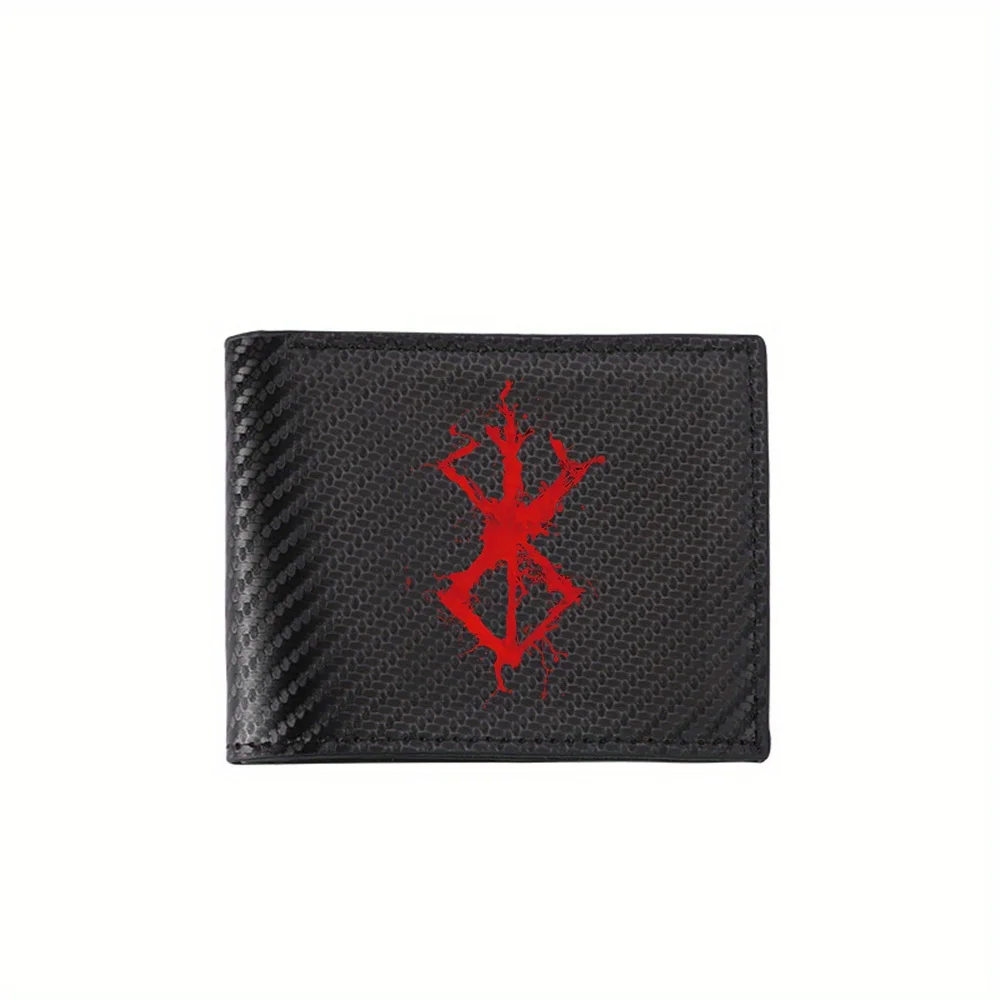 Blood splash design symbol. Dark image. Men's Wallets Simple Business Modern Stylish Printing Design Gifts For Father Boyfriend