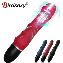 10 Modes Vibrator Soft Silicone Dildo Realistic Penis Strong Motor G-spot Clitoral Stimulator Female Masturbator Adult Sex Toys