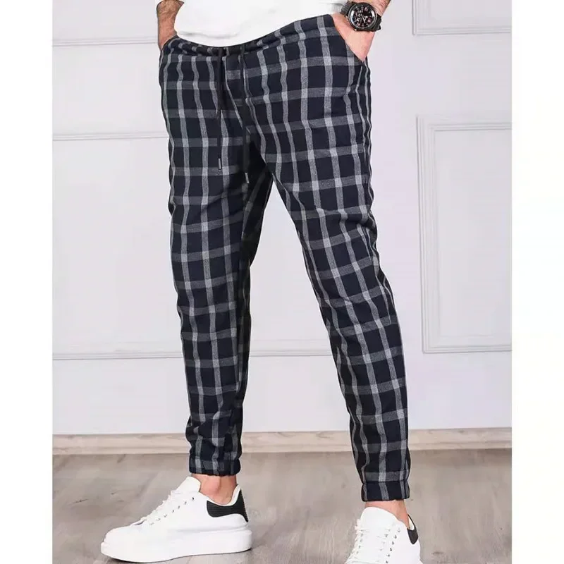 Pantaloni casual a righe da uomo personalizzabili