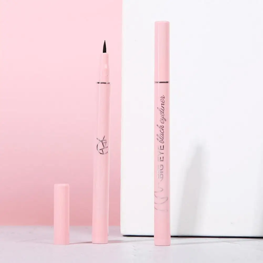 Schwarzer Eyeliner flüssiger Stift schnell trocknend langlebig 1mm Anti-Schweiß-Nachfüllung nicht verschmiertes Auge wasserdichtes Make-up ultra feines Eyeli e6z1