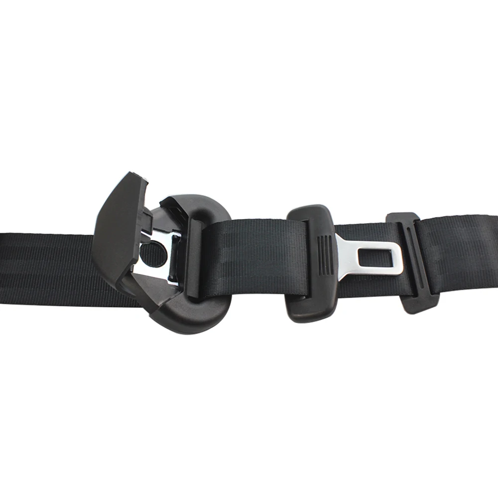 Black 3 Point Car Seat Belts Safety Belt Extender Extension Buckle Adujstable Shoulder Seatbelt Fits Most Car Bus Universal