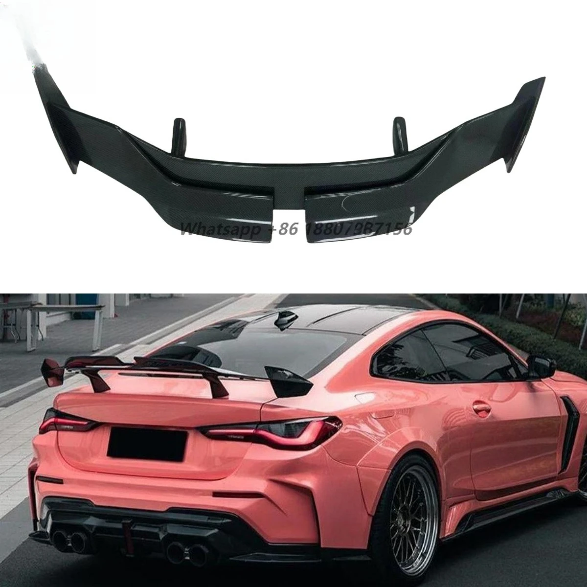 

IMP Style Carbon Fiber Rear Spoiler Wing for G20 G80 G22 G82 F80 F82 Rear Wing Trunk Spoiler