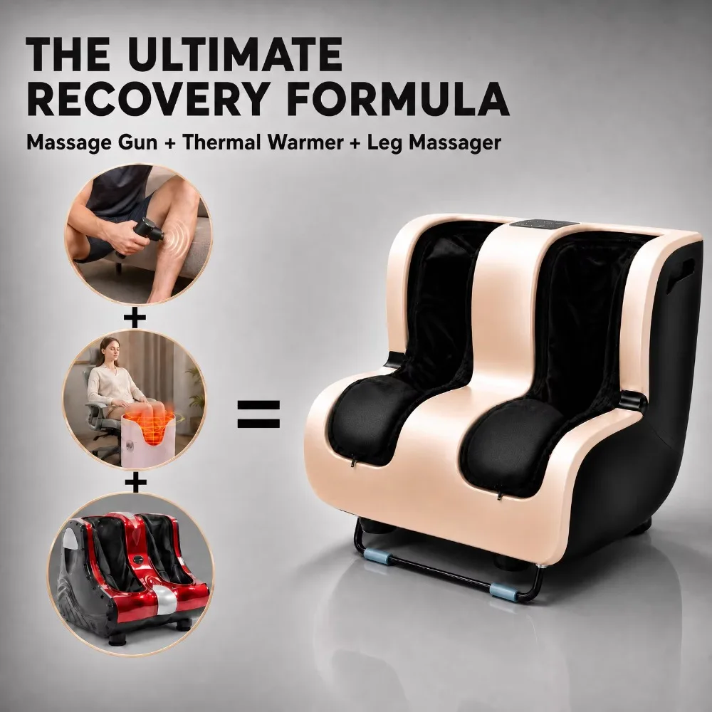 Vibrating Blood Circulation Pain Rolling Pump Electric Shiatsu Compressor Foot Leg Massager Machine