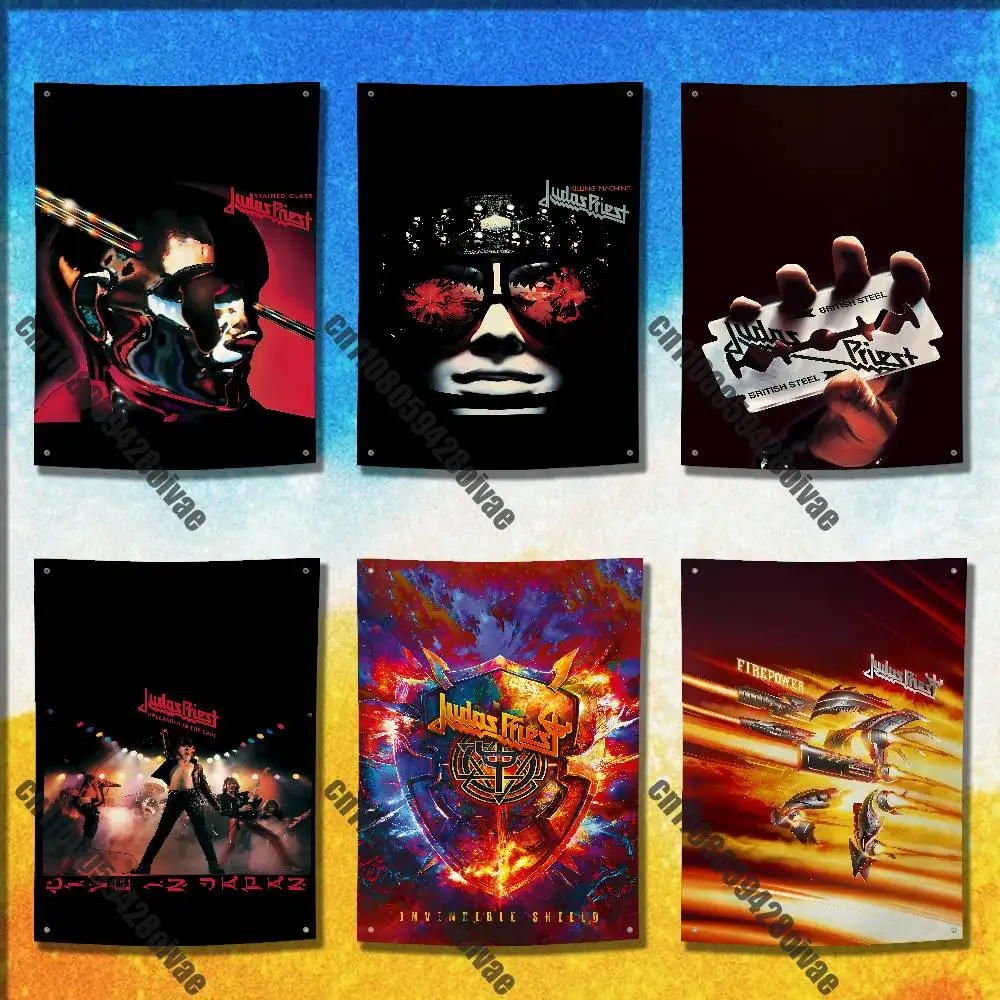 

J-Judas P-Priest Painkiller British Steel Flag For 50*70cm 60*90cm 60*110cm 80*120cm 100*150cm 150*200cm Camp Banner Tapestry
