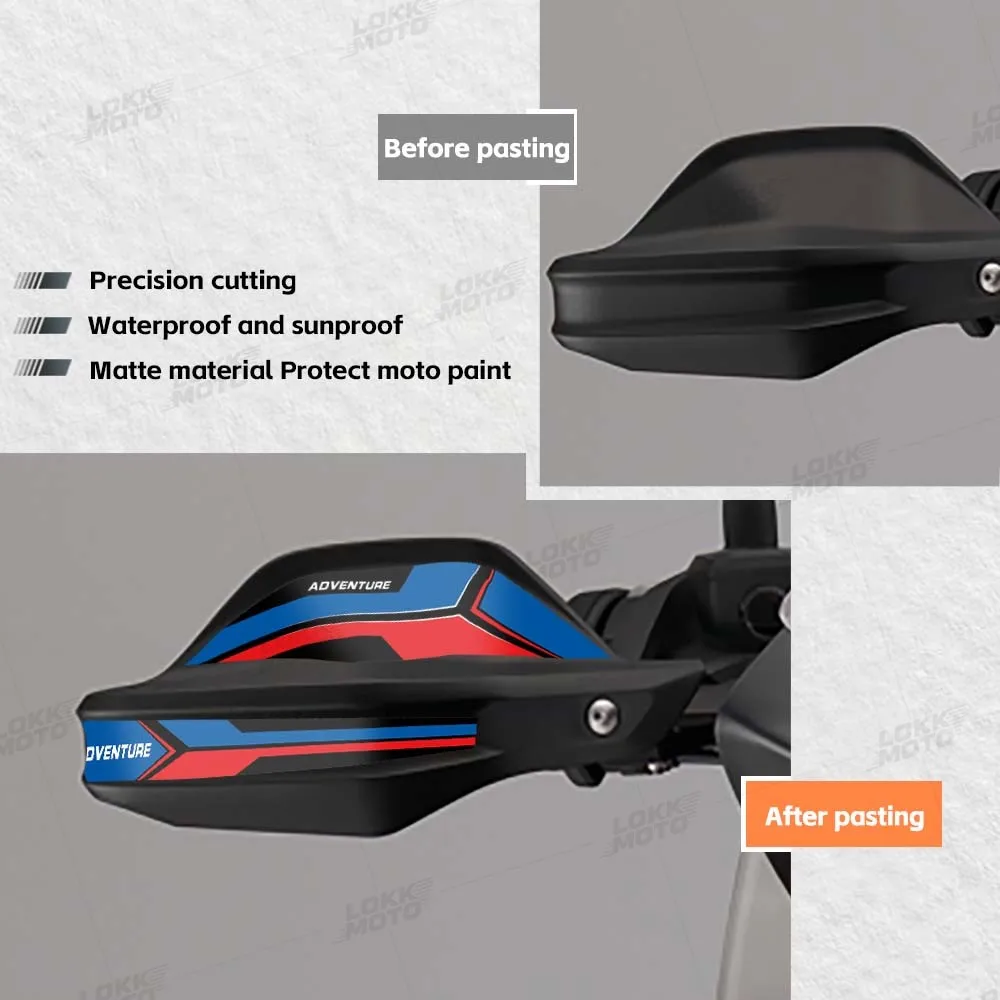 For R1250/1200GS Adventure F650/750/850gs G310GS 40 Years GS Triple Black Motorcycle Hand Guard Decorative Stickers Accessories