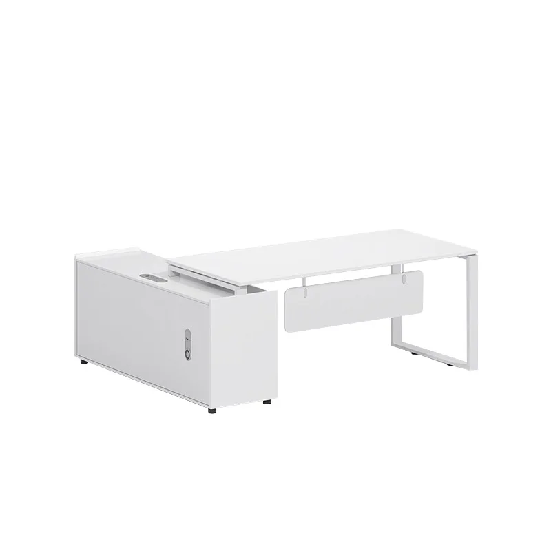 

Современный офисный стол руководителя и комплект офисной мебели (стол и кресло) для начальника отдела