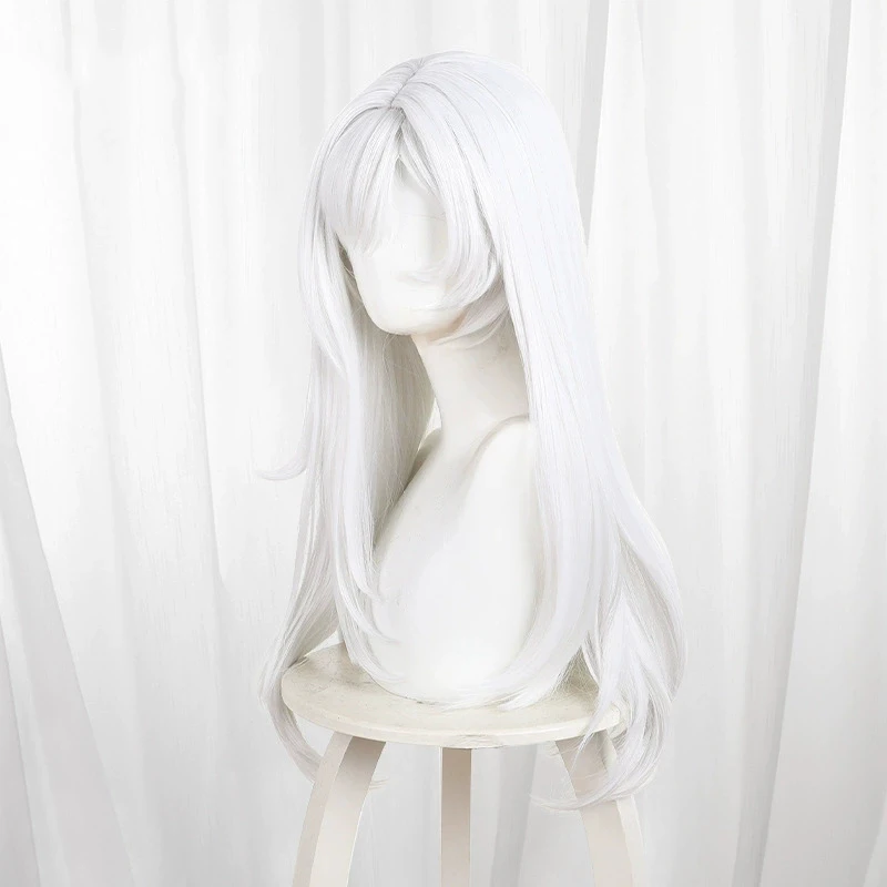 Game Duet Night Abyss Berenika‌ Costume Wig Women Lolita White Long Hair Heat Resistant Synthetic Wigs Christmas Carnival Prop