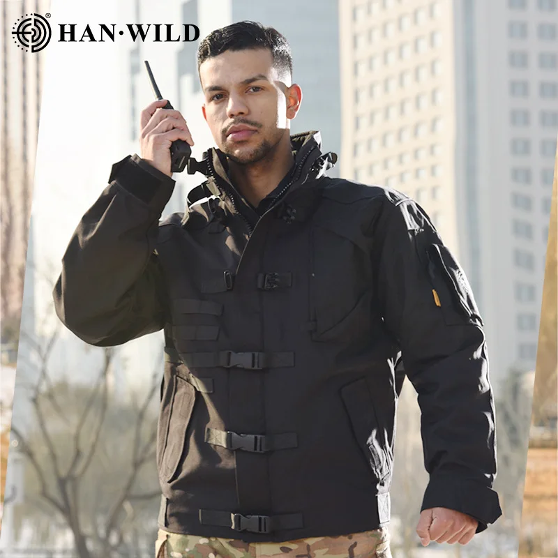 Hiking Jacket For Man 2024 New Tactical Waterproof Windproof Anti-Scratch Durable Motorcycle Outerwear Camping Climbing High