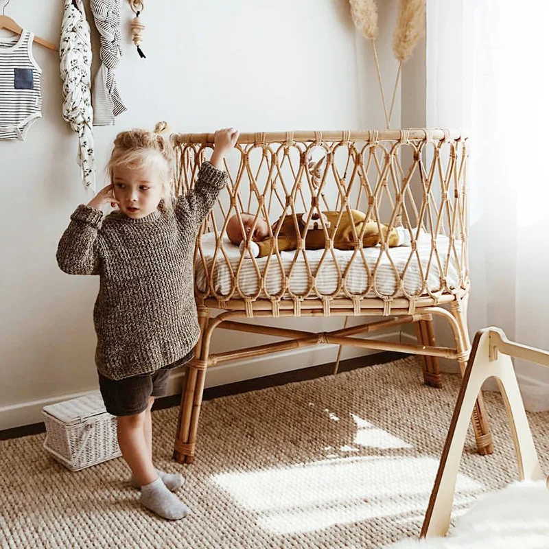 

Nordic ins wind crib children's cot