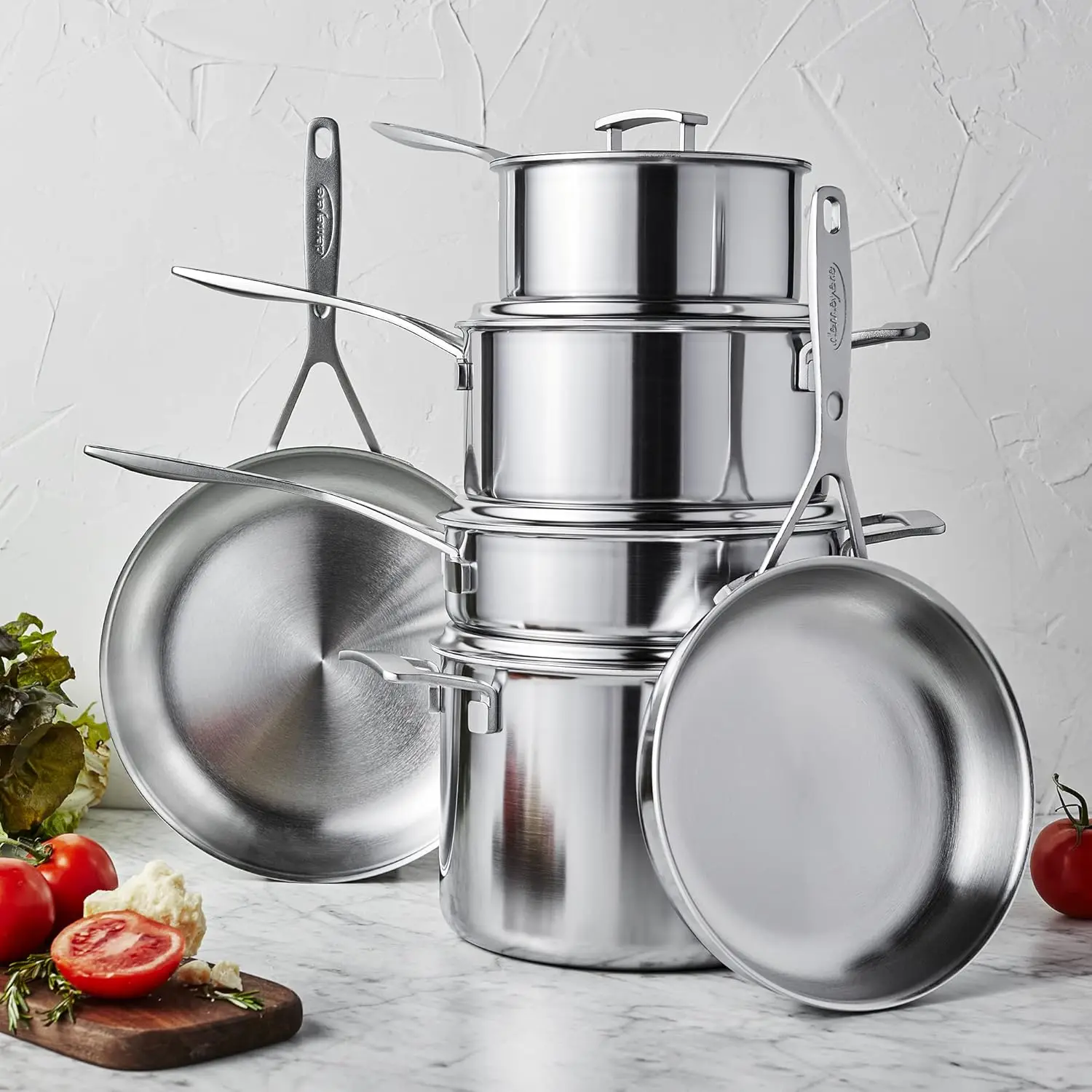 Industry 5-Ply 10-pc Stainless Steel Cookware Set