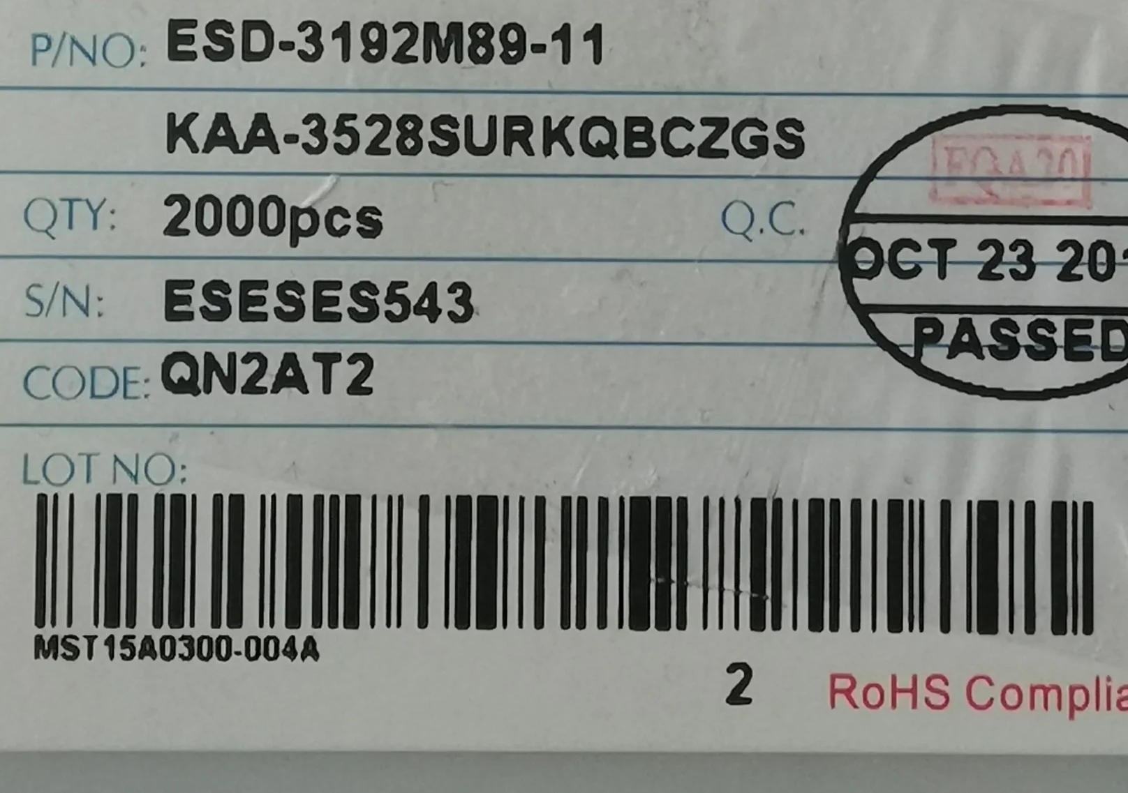 50 قطعة/KAA-3528SURKQBCZGS RGB 3528 الأحمر والأخضر والأزرق أربعة أقدام كامل اللون حبيبات مصباح مستديرة متفاوتة الأحجام
