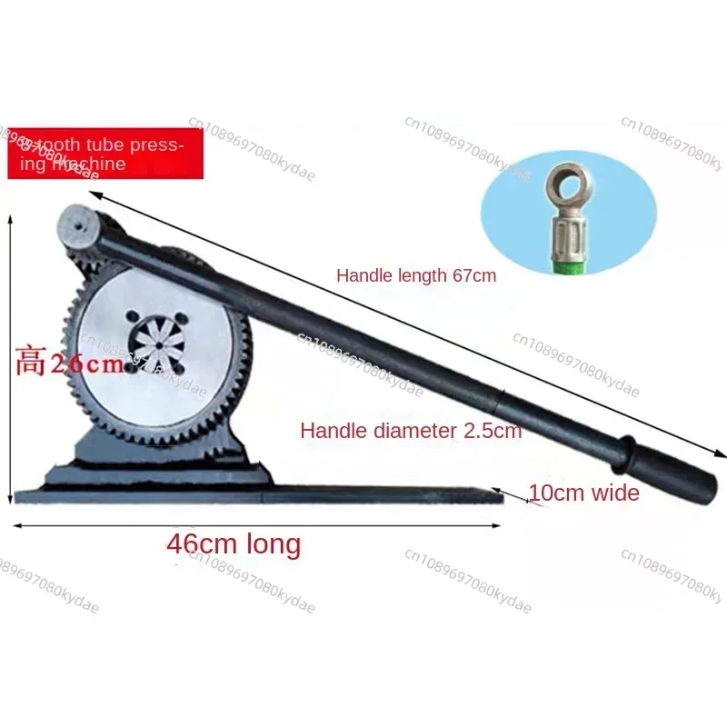 Manual Hydraulic Pipe Crimper with 6/8 Dies Portable Crimping Press Tool for Plastic Hose Pipeline Installation Work