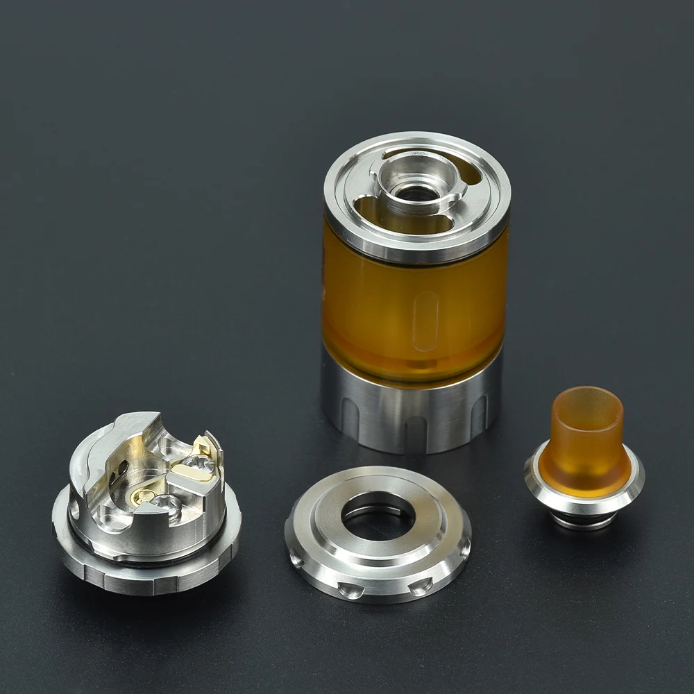 Imagem -05 - Single Coil Tank Vape Atomizador Coolvape Hussar Gobby Rta Rta Tanque Rebuildable Rta 45 ml 22 mm 316ss Rta Tanque v9 Rta ka v8 Rta