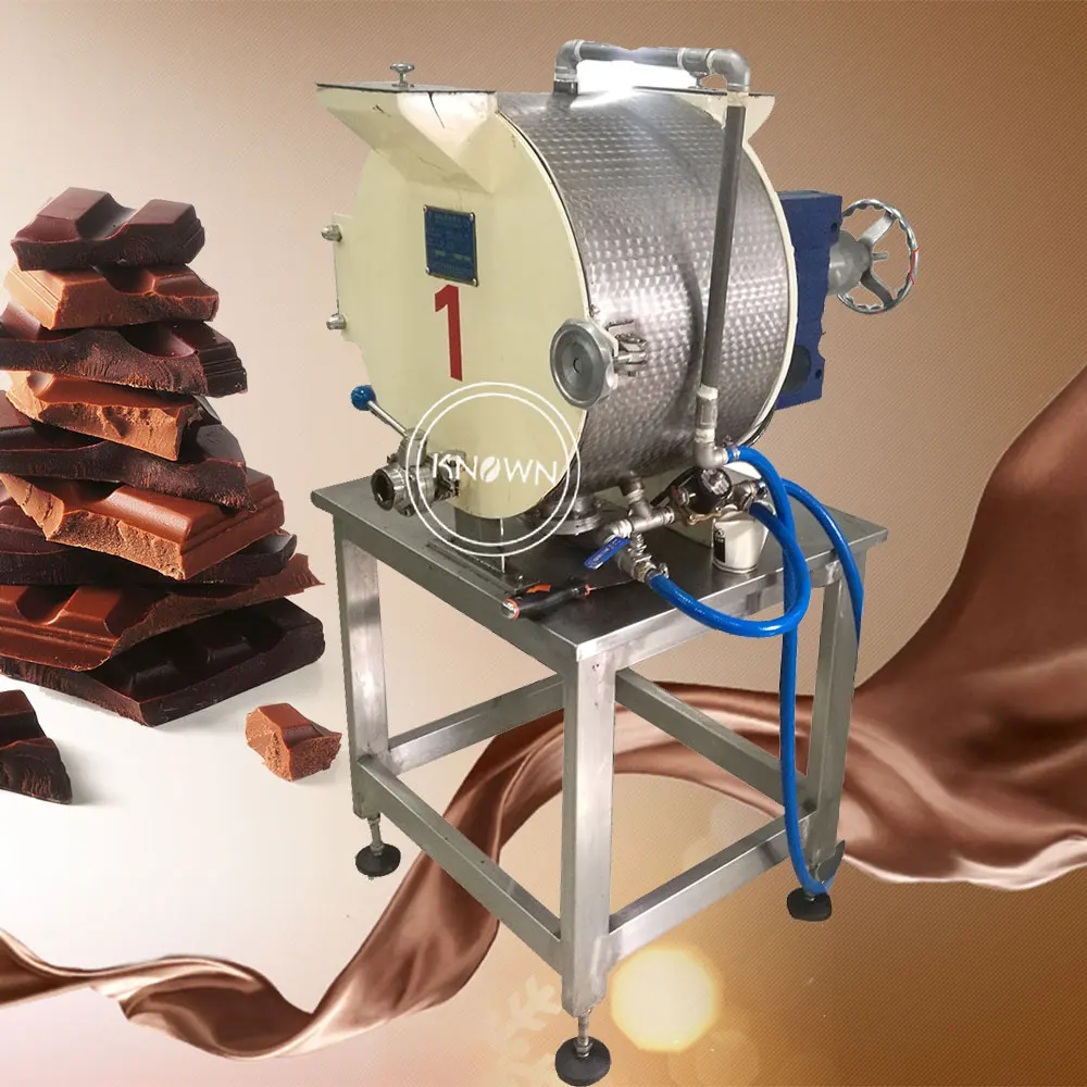 Máquina de processamento de moinho de bola de chocolate de pequena capacidade Máquina de refinador de concha de chocolate Máquina de moer cacau