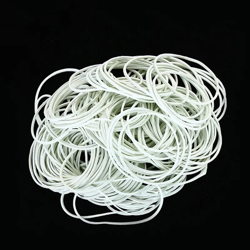 Rubber Bands, White Elastic Bands size 50*1.4mm,for Office Supplies Bank Home and Various Purpose