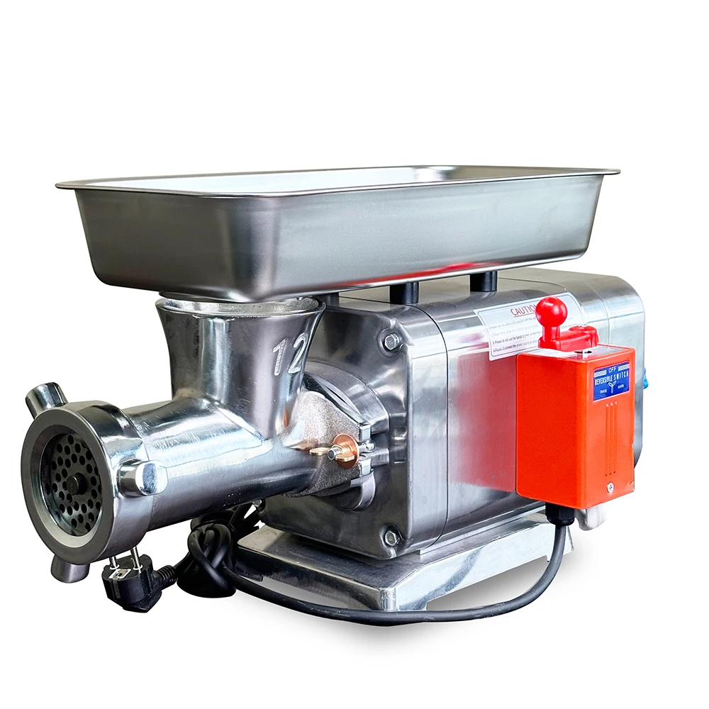 MH-337 1.2HP Commercial Meat Mincer Grinder 120KG/h High Output With 4 Cutting Plates For Home Restaurant Use