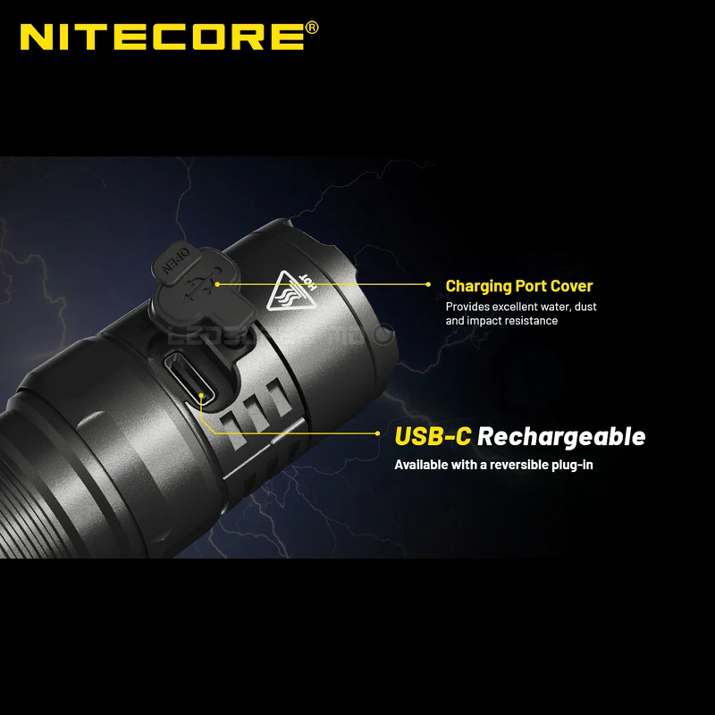 3000 Lumens Nitecore P23i Long Range 21700 Tactical Flashlight with 5000mAh High-capacity Battery