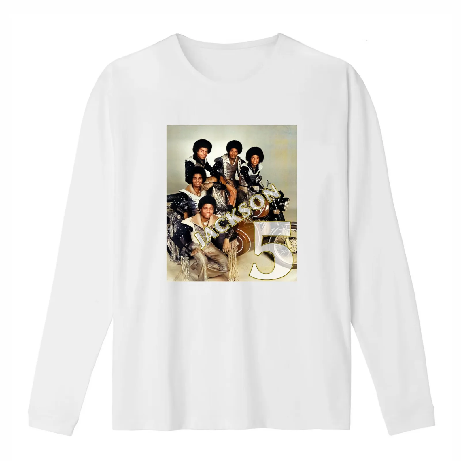 Jackson 5 1970’s Pop vocal Group Motown Soul T-Shirt Summer Casual Cotton Tee Oversized Streetwear Tops Vintage Graphic Print