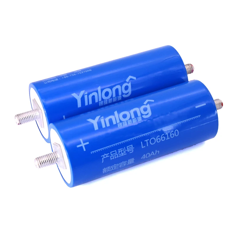 8pcs Original 2.3V 40Ah lithium Titanate battery Yinlong LTO66160 10C discharge DIY 12V 24v low temperature resistant batteries