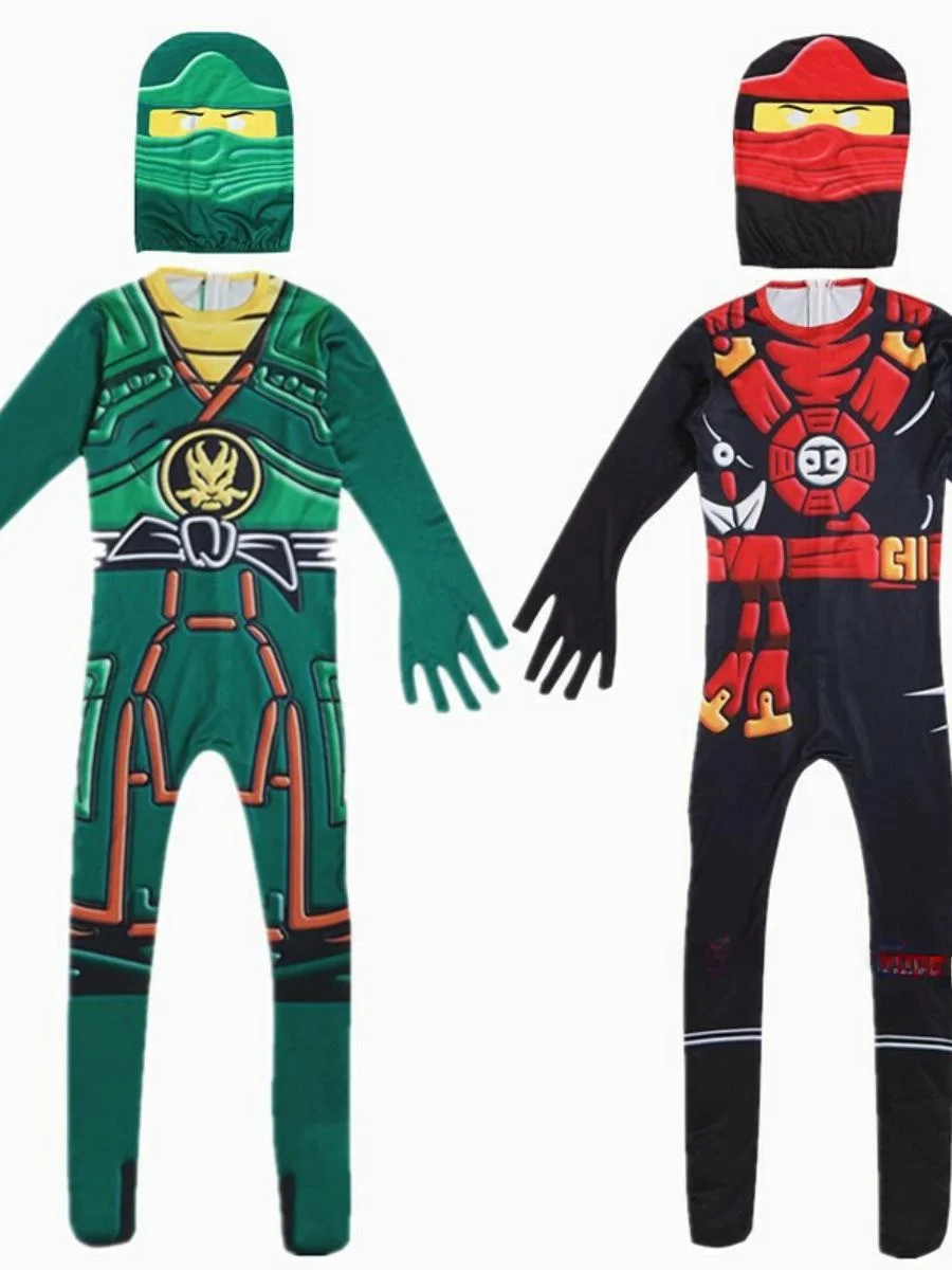 

Ninja adow Costume een Outfit Sword Set loween Boys Performance Clothes Anime Sle Cotton Traditional Chinese Co...