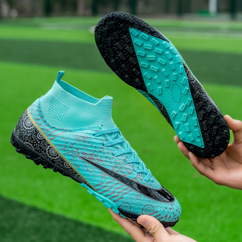 Soccer Shoes Men TF/FG Artificial Grass Original Superfly High Ankle Ourdoor Football Boots Kids Youth Indoor Training Sneakers