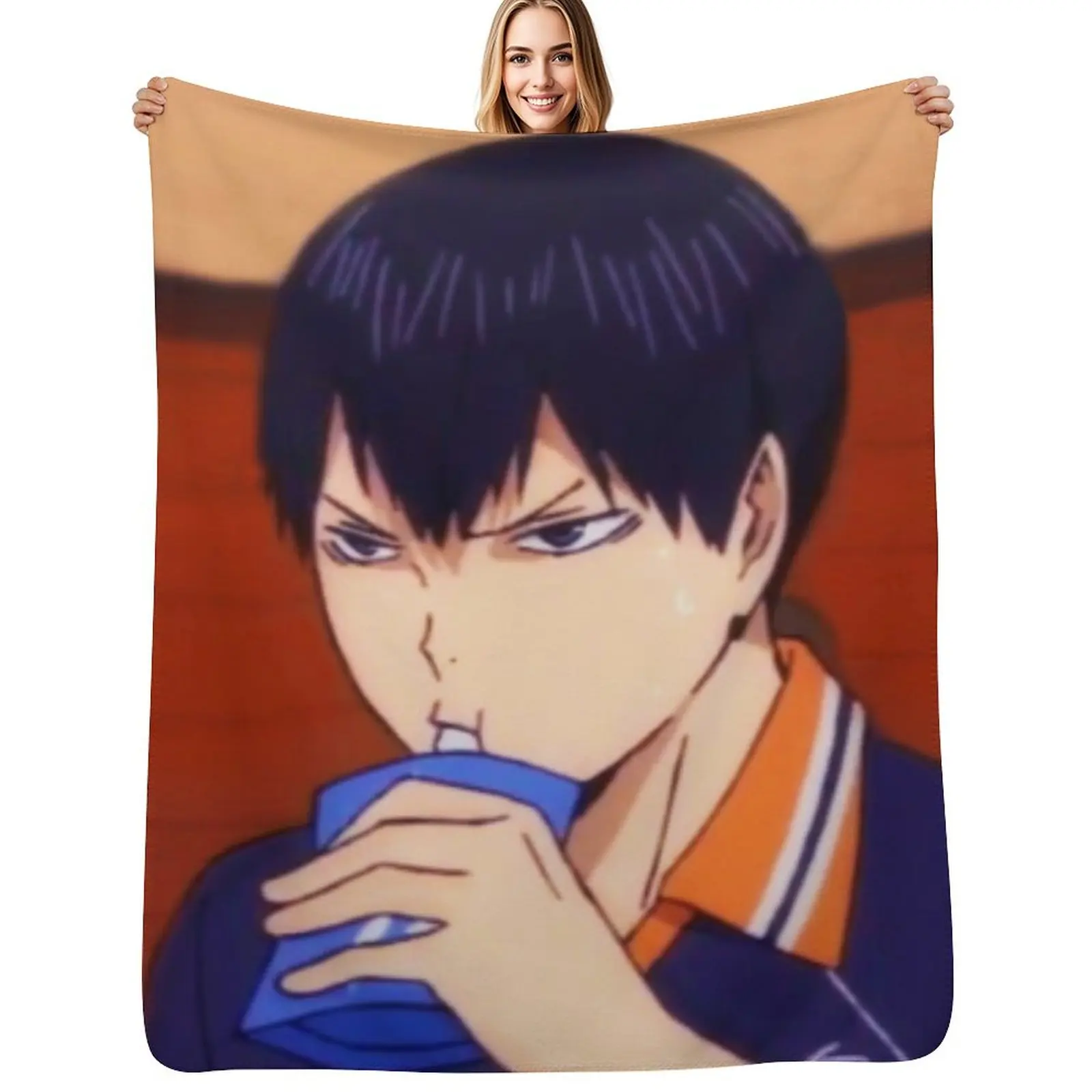 kageyama-nice kill Throw Blanket Sofa Throw Stuffeds for babies Cute Sofa Luxury Thicken Blankets