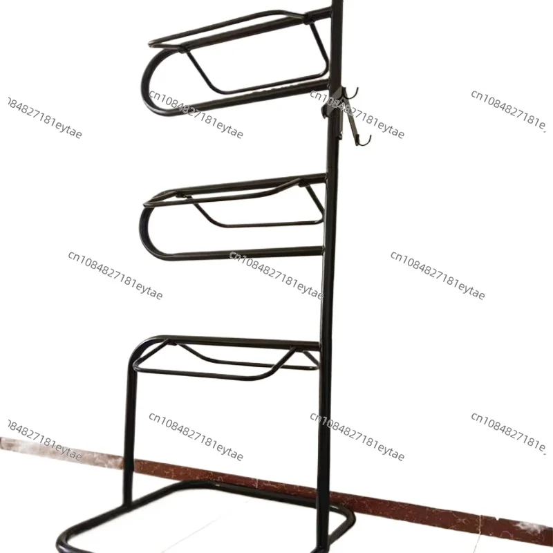 

Full Size Freestanding Folding Metal Saddle Rack Heavy Duty Tubular Steel for Equestrian Tack Storage