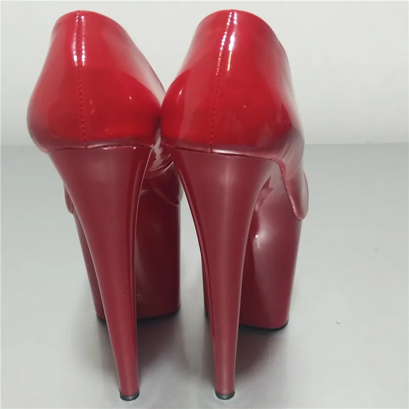 Tacchi alti femminili da 8 pollici 20 cm, tacchi alti sexy, vernice da forno, scarpe da pole dance straniere