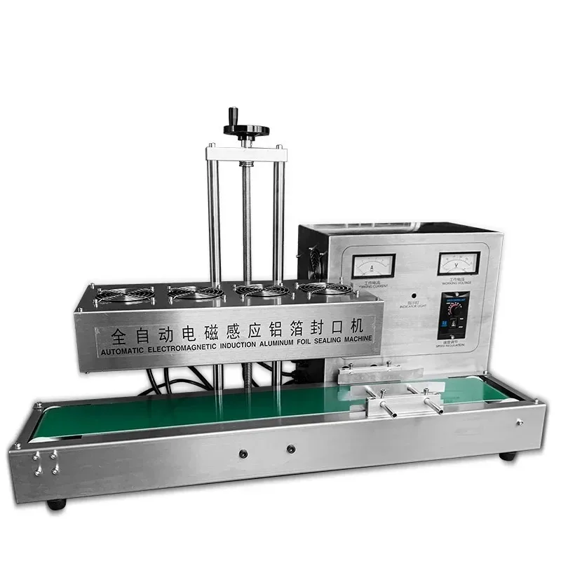 New Fully Automatic Electromagnetic Induction Aluminum Foil Sealing Machine Continuous Induction Plastic Bottle Sealing Machine