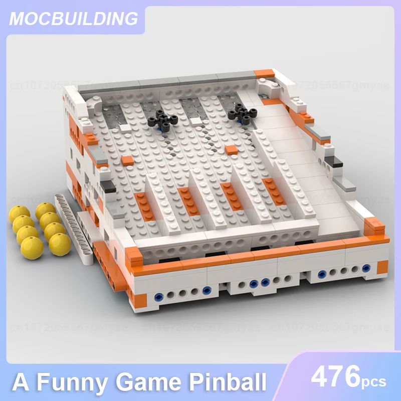 

A Funny Game Pinball Model MOC Building Blocks DIY Assemble Bricks Educational Creative Collection Classic Toys Gifts 476PCS